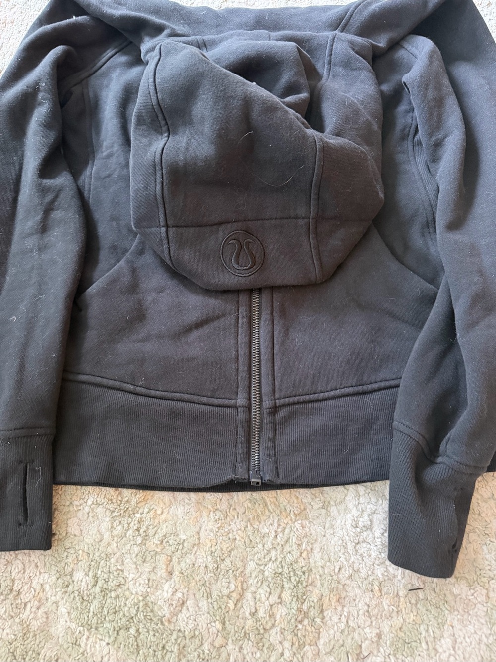 lululemon athletica Black Full-Zip Hoodie Jacket